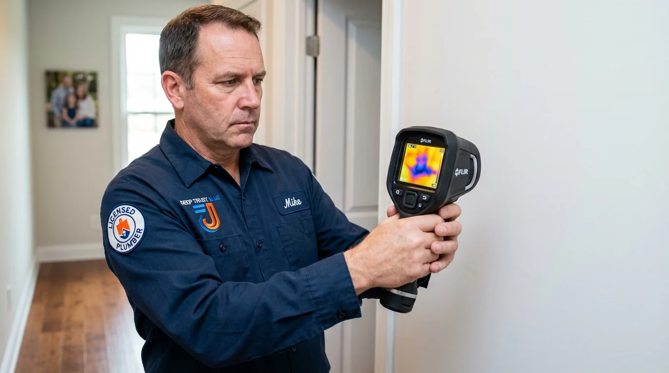 Thermal imaging leak detection by Johns Plumbing LLC in Stoneville